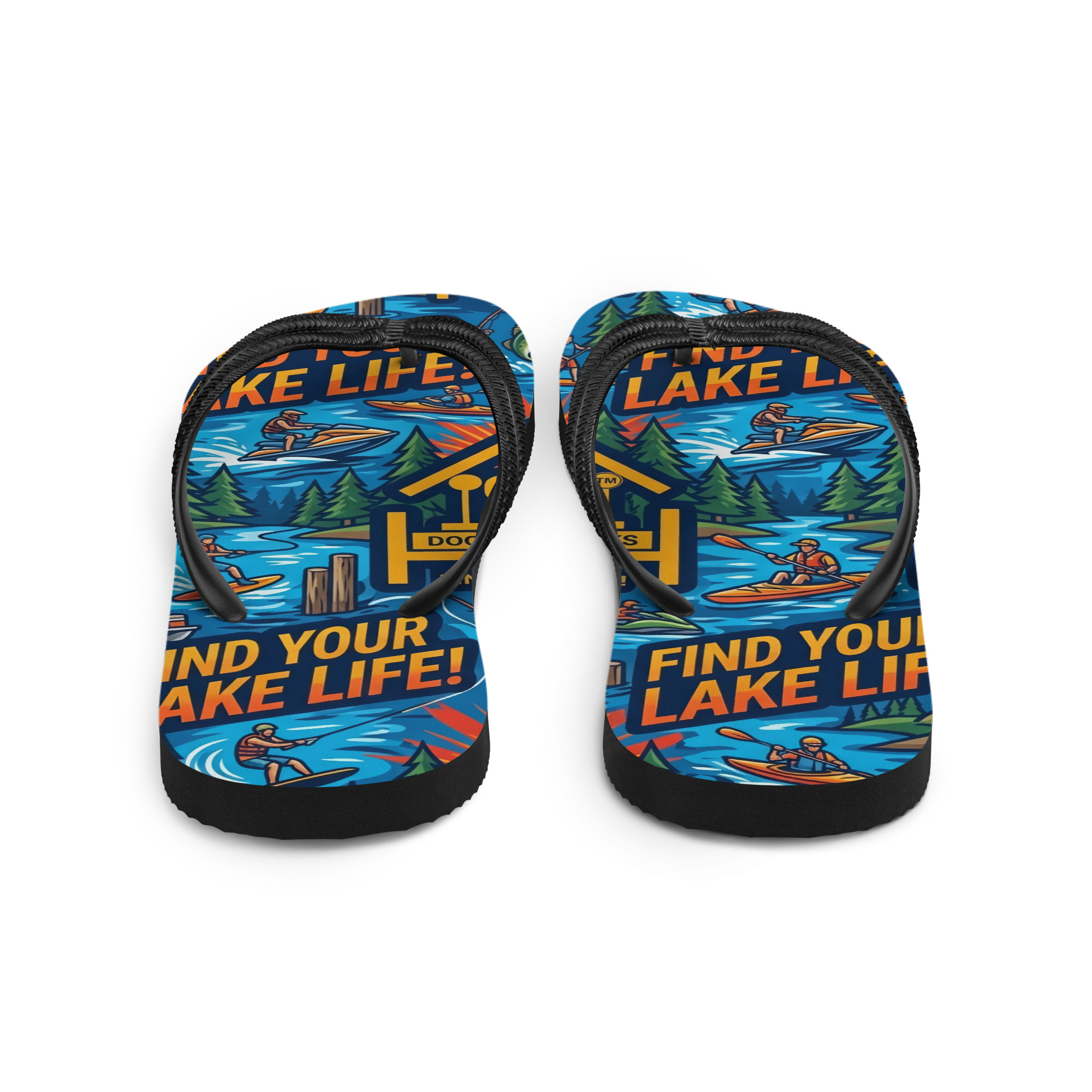 Find Your Lake Life Flip-Flops - Image 2