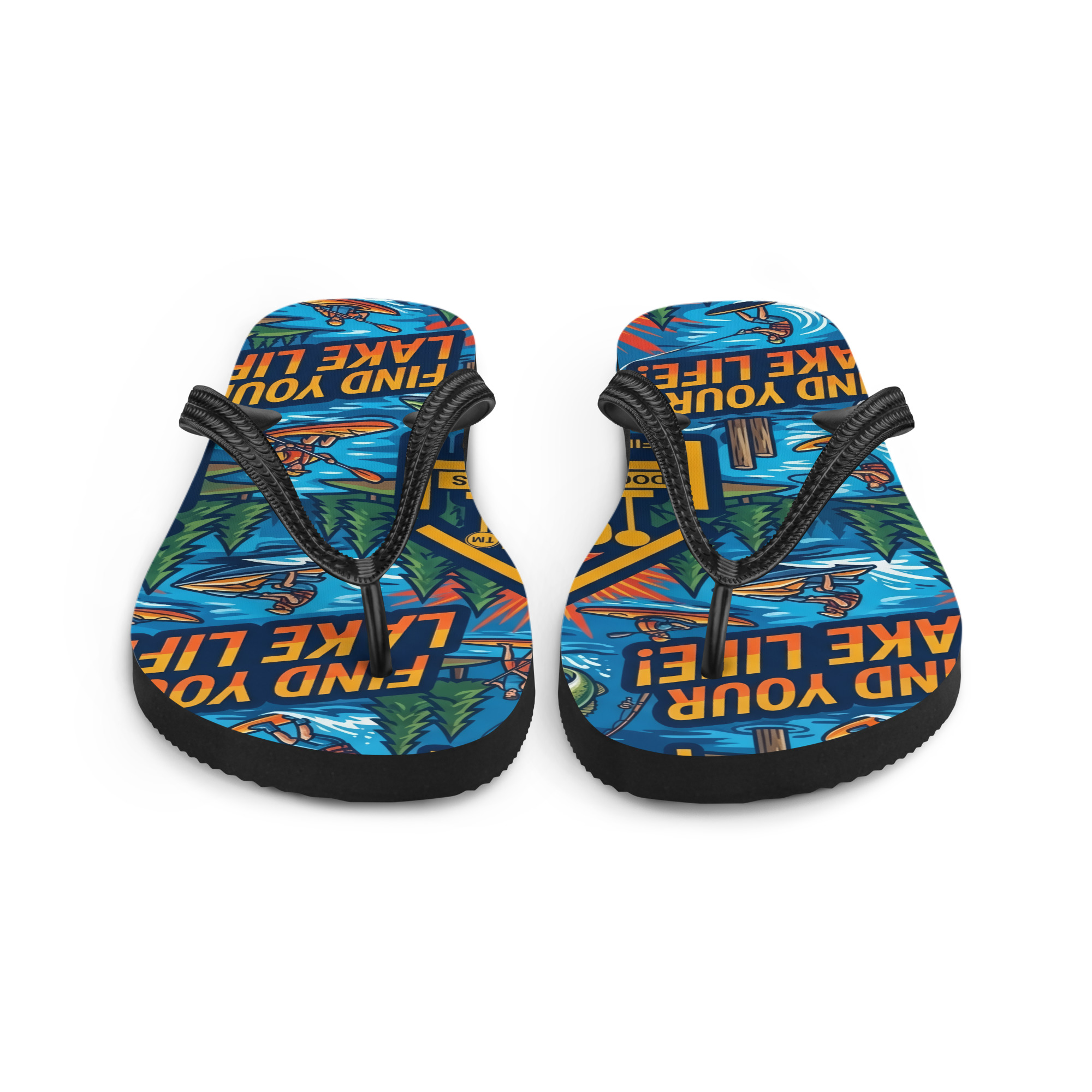 Find Your Lake Life Flip-Flops - Image 3