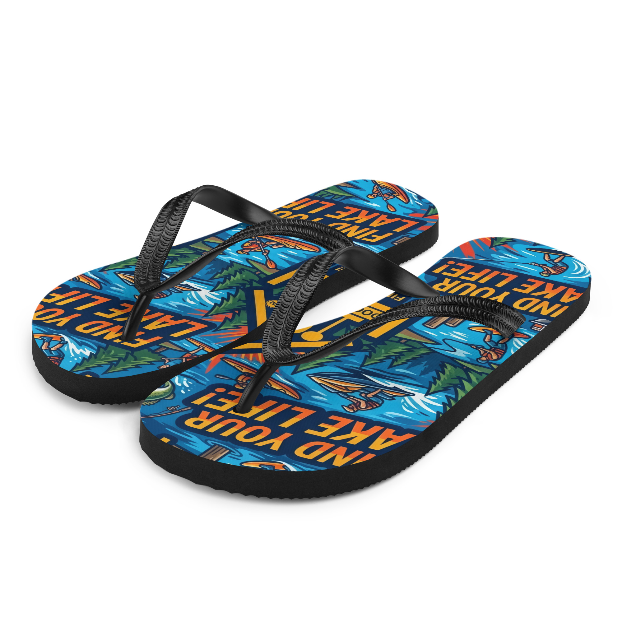 Find Your Lake Life Flip-Flops - Image 6