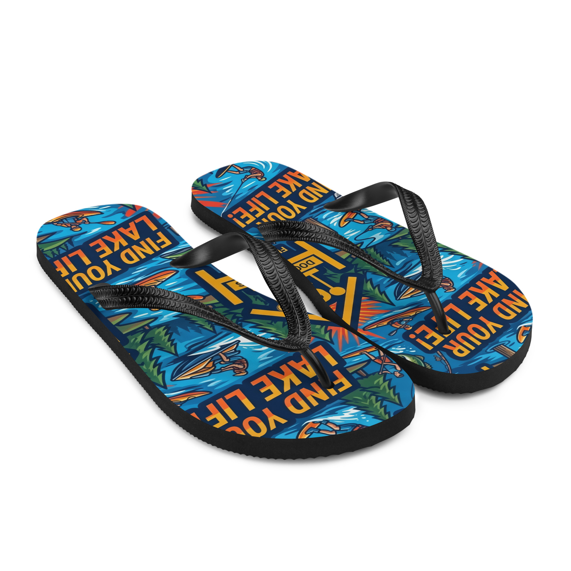 Find Your Lake Life Flip-Flops - Image 7