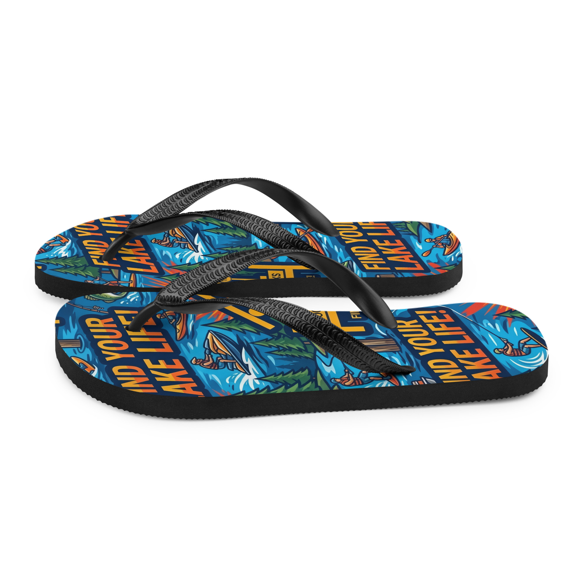 Find Your Lake Life Flip-Flops - Image 4