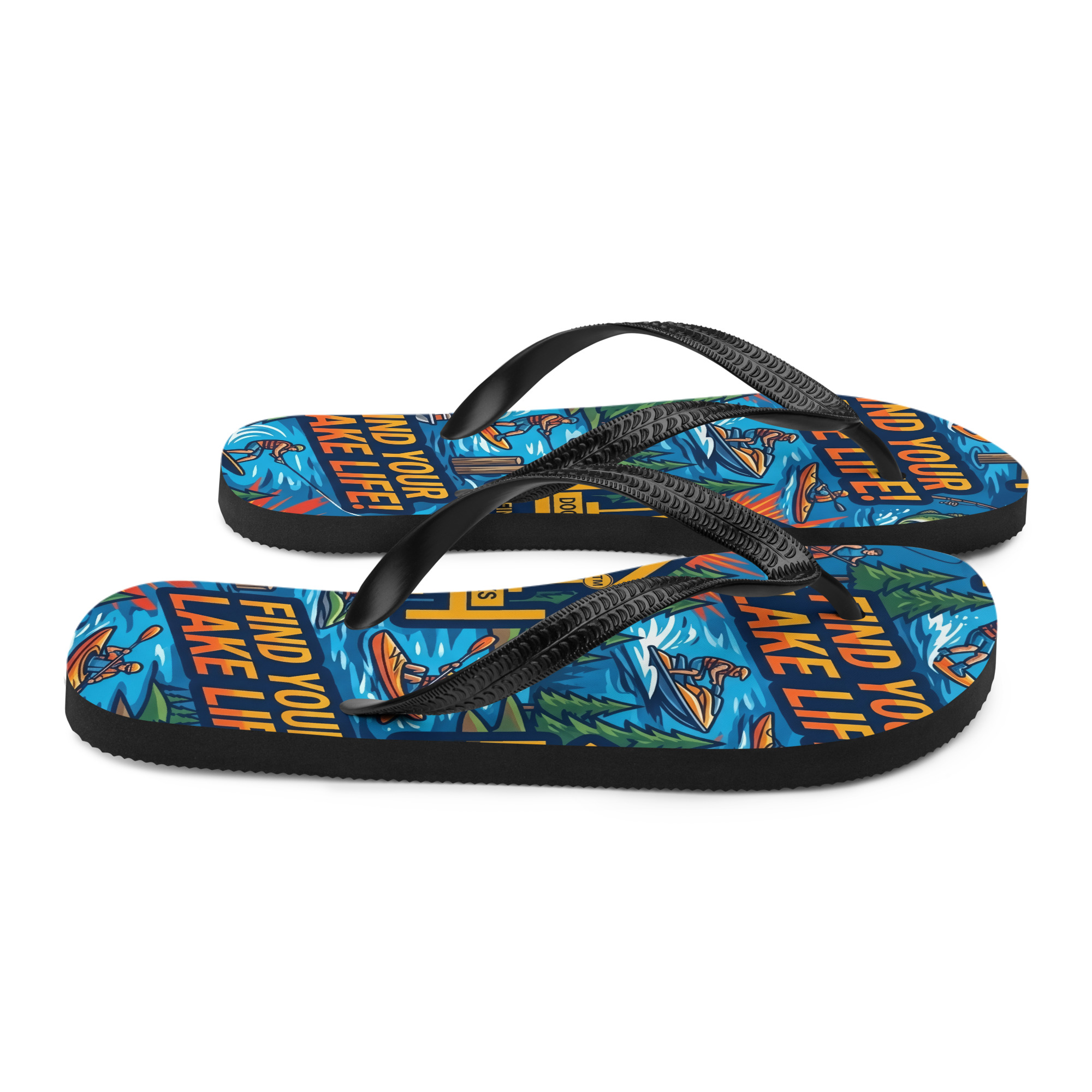 Find Your Lake Life Flip-Flops - Image 5